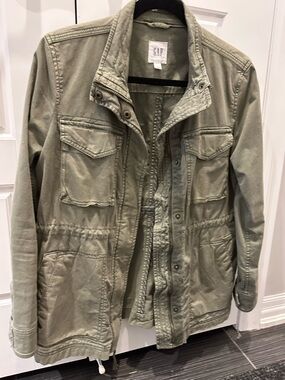 GAP Women's Light Olive Green Utility Jacket